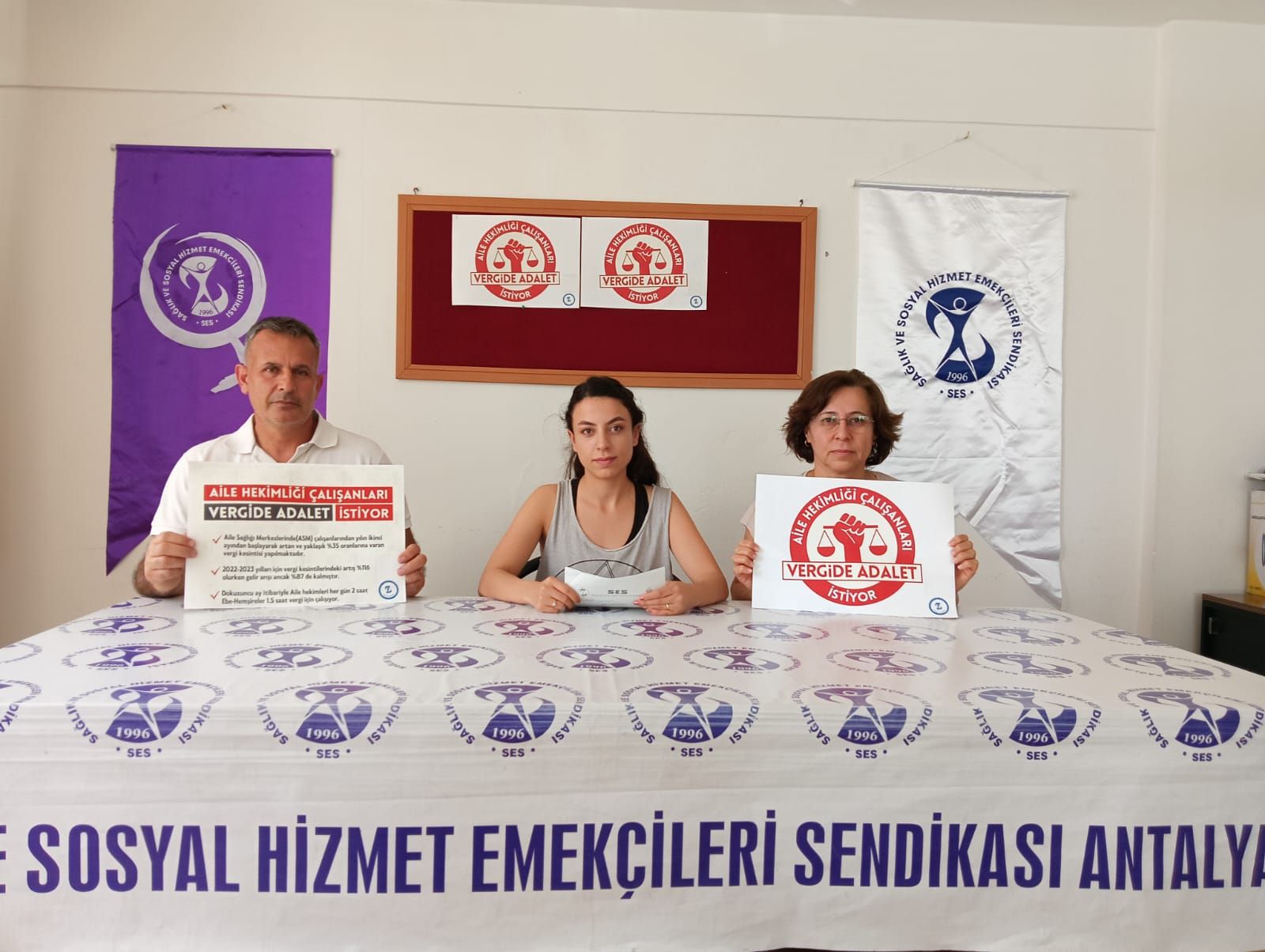 SAĞLIK VE SOSYAL HİZMET EMEKÇİLERİNİN VERGİDE ADALET TALEBİ DÖRDÜNCÜ AYINDA